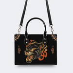 Flame Panther Print Handbag Factory Direct Sales
