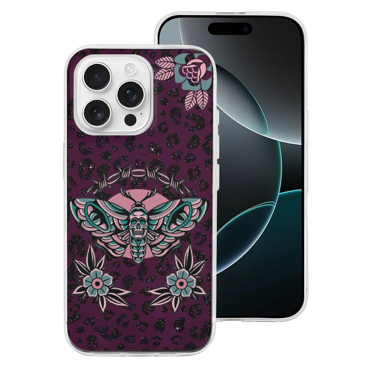 Death Moth Vintage Print - Phone Case