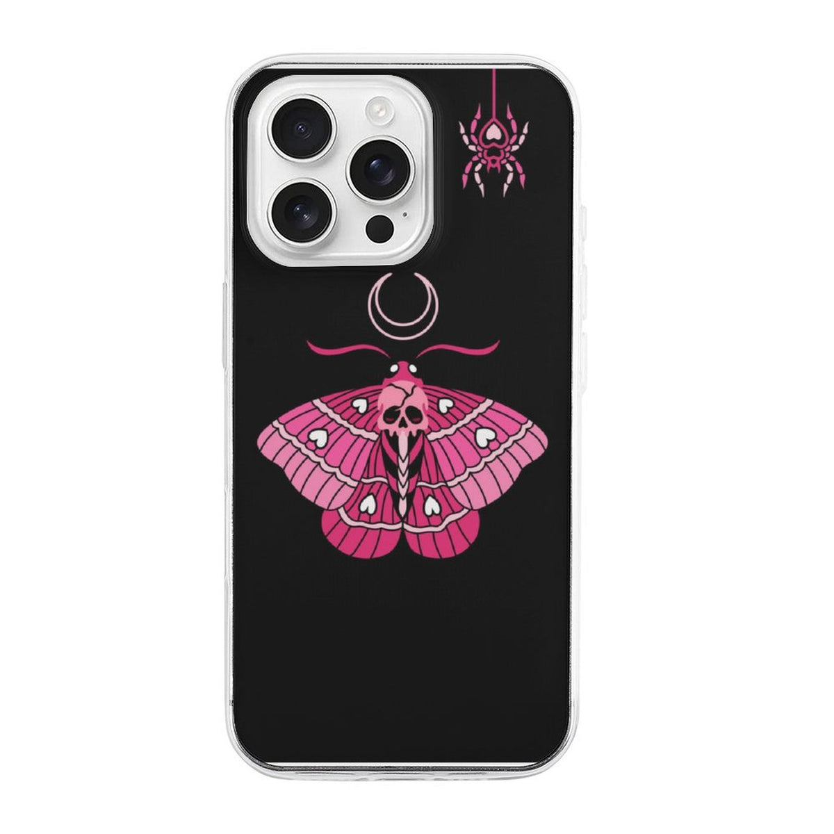 Pink Death Moth Print - Phone Case