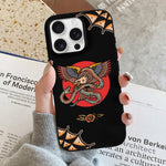 Vintage Eagle & Snake Print - Phone Case