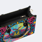 Colorful Moth Print Handbag Factory Direct Sales