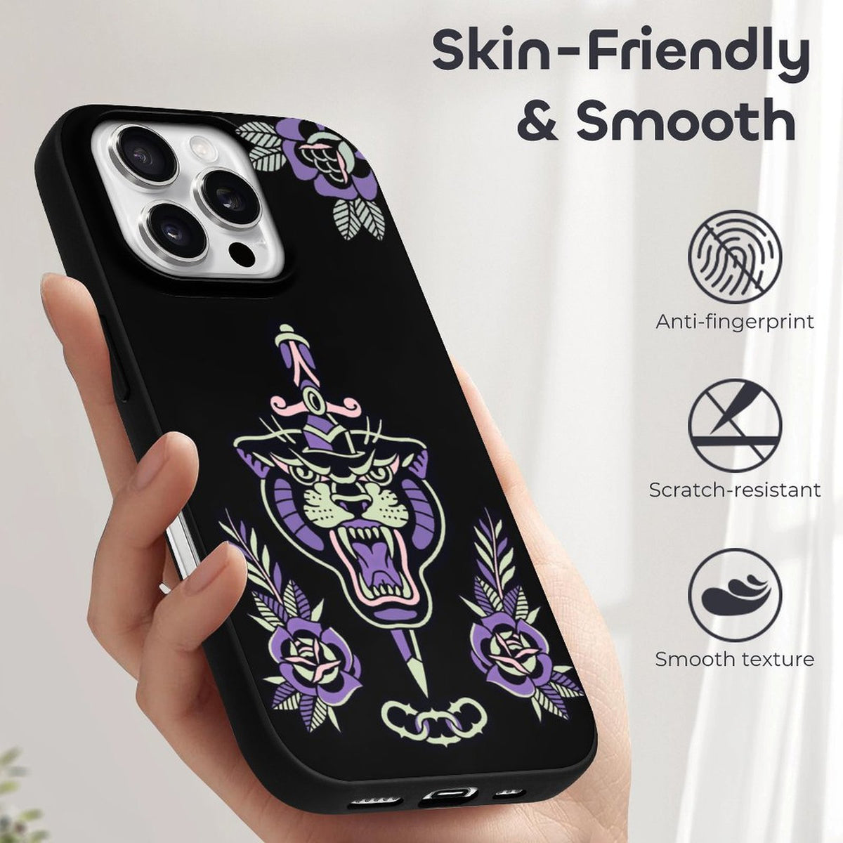 Old School Tiger Print - Phone Case