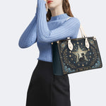 Black Cat Star Tarot Print Handbag Factory Direct Sales