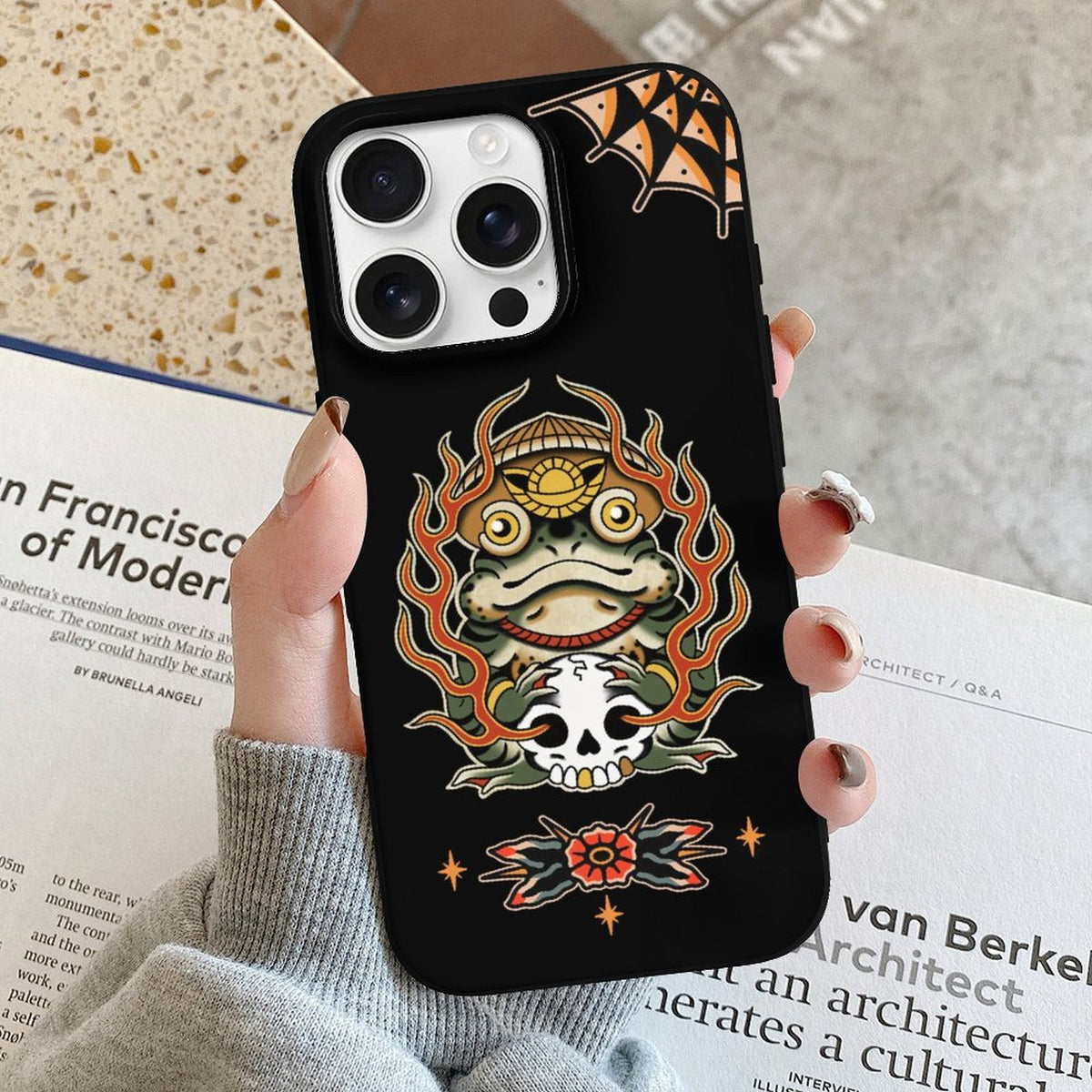 Japanese Ninja Frog Print - Phone Case