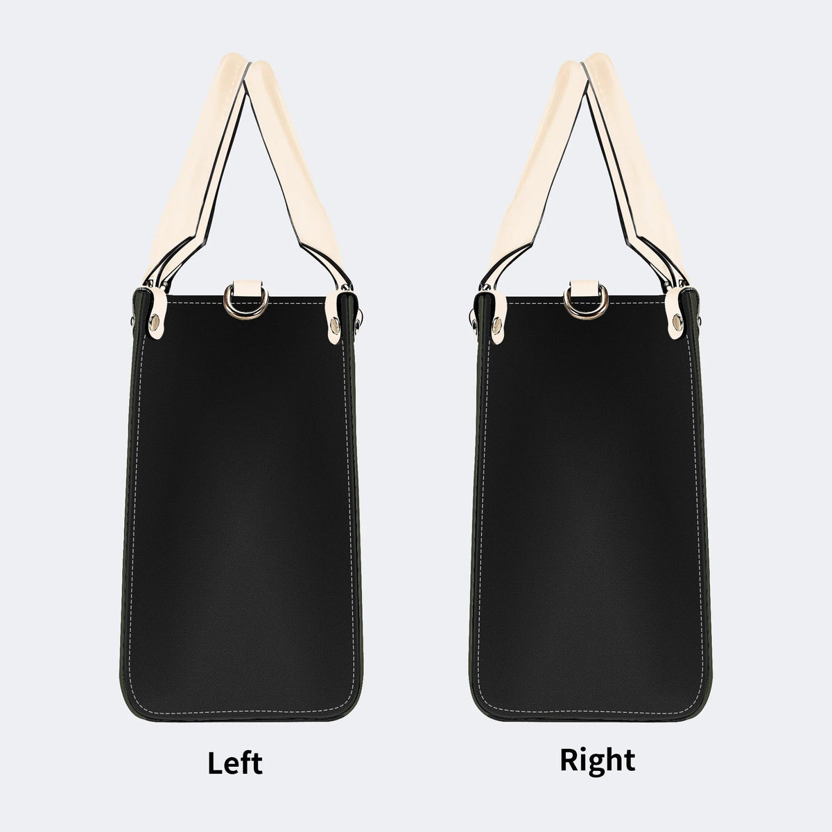 Inscribed Viper Print - Leather Handbag