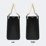 Inscribed Viper Print - Leather Handbag
