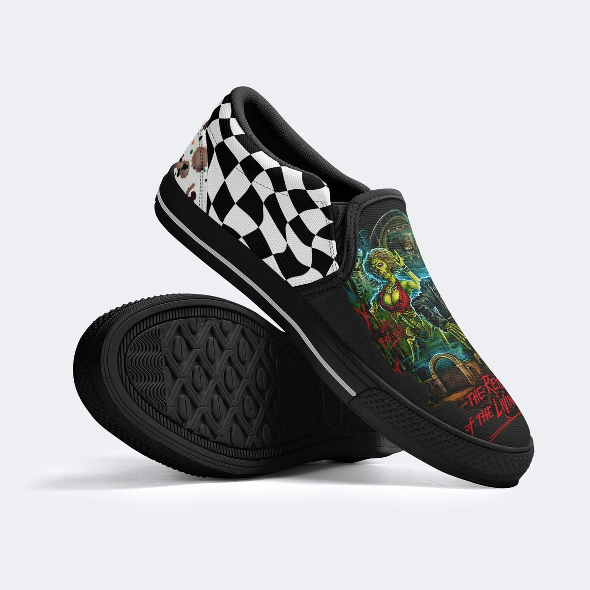 Horror Movie Graphic Printed - Slip On Shoes