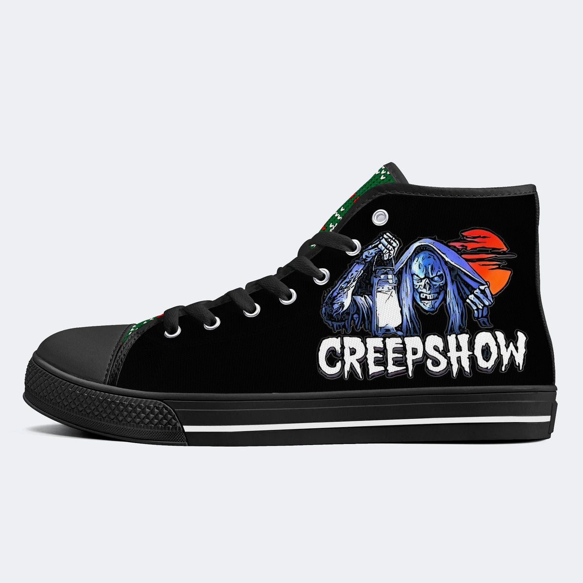 Horror Movie Vintage Graphic Print - High Top Canvas