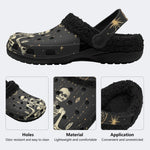Dark Skull Crystal - Fur Lined Slippers/Sandals