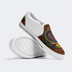 Unisex Skull Graphic Print - Slip On Shoes