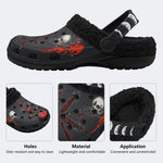 Unisex Warrior Print - Fur Lined Slippers/Sandals