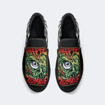 Unisex Retro Rock Print - Slip On Shoes