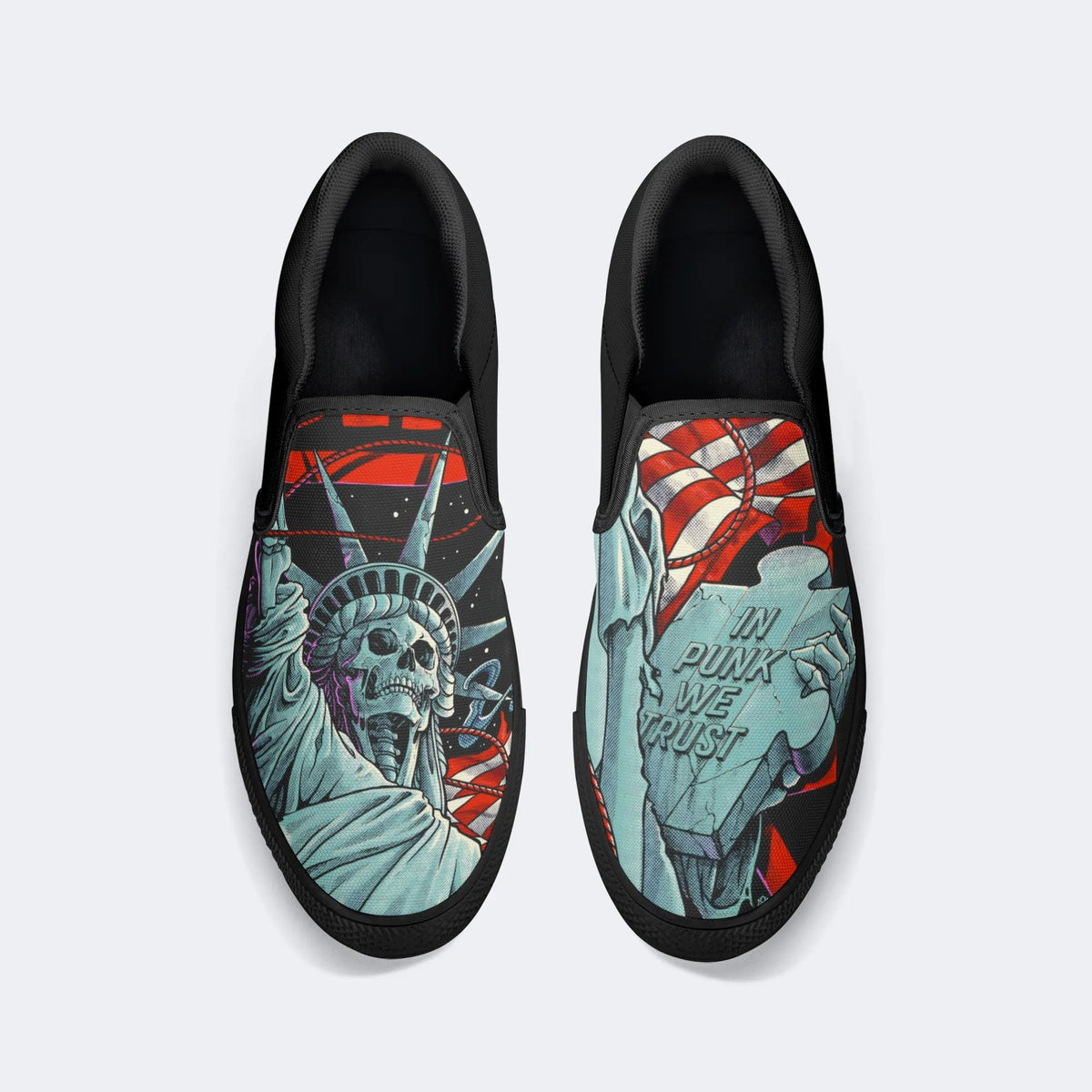 Punks for Autism Print - Slip On Shoes