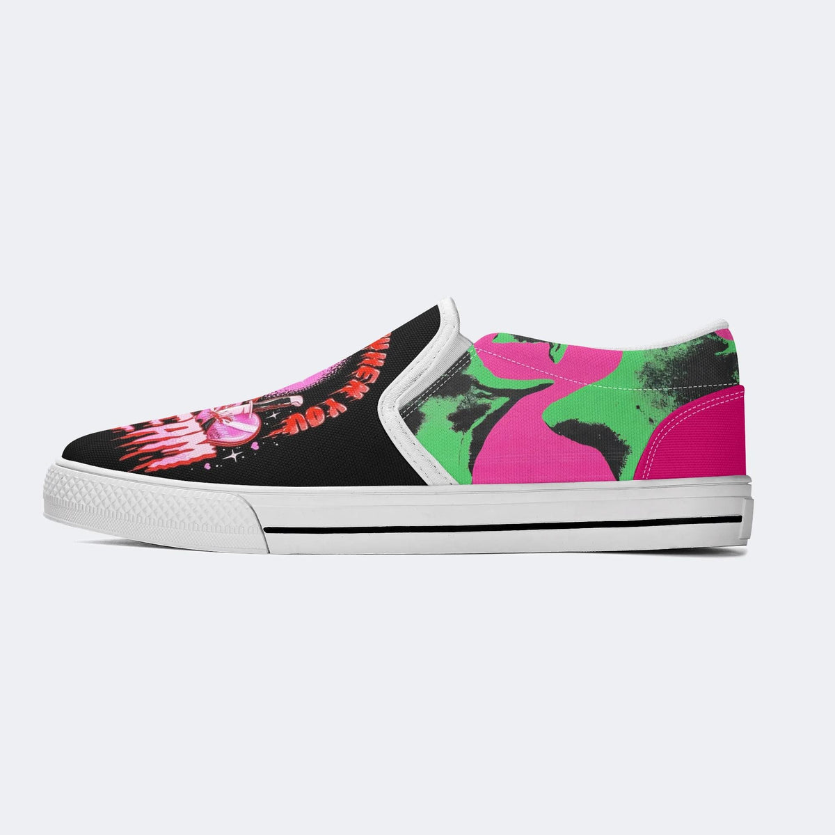 Horror Ghostface Print - Slip On Shoes