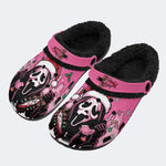 Gothmas Xmas Ghost‑ Fur Lined Slippers/Sandals