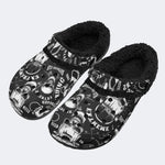 Gothic Punk Skate Art - Fur Lined Slippers/Sandals