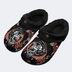 Stay Strong Print - Fur Lined Slippers/Sandals