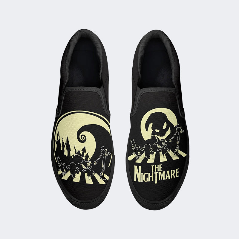 The Nightmare Print - Slip On Shoes