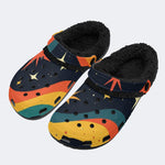 Rainbow Star Sky - Fur Lined Slippers/Sandals