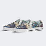 Unisex Skull Tree Graphic Print - Slip On Shoes