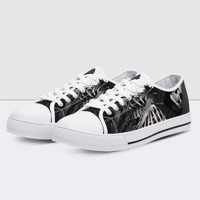 Lone Ranger Skull Low Top Canvas Shoes