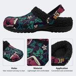 Skull Poison Ivy - Fur Lined Slippers/Sandals