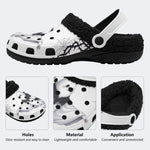 Gothic Ghost Moon - Fur Lined Slippers/Sandals