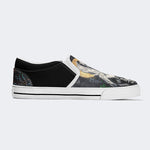 Unisex Retro Graffiti Art Print - Slip On Shoes