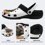 Trippy Bones - Fur Lined Slippers/Sandals