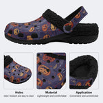Purple Pumpkin Witch - Fur Lined Slippers/Sandals