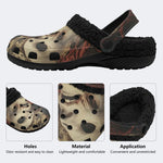 Fiery Skull - Fur Lined Slippers/Sandals