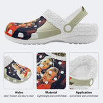 Horror Movie Vintage Graphic - Fur Lined Slippers