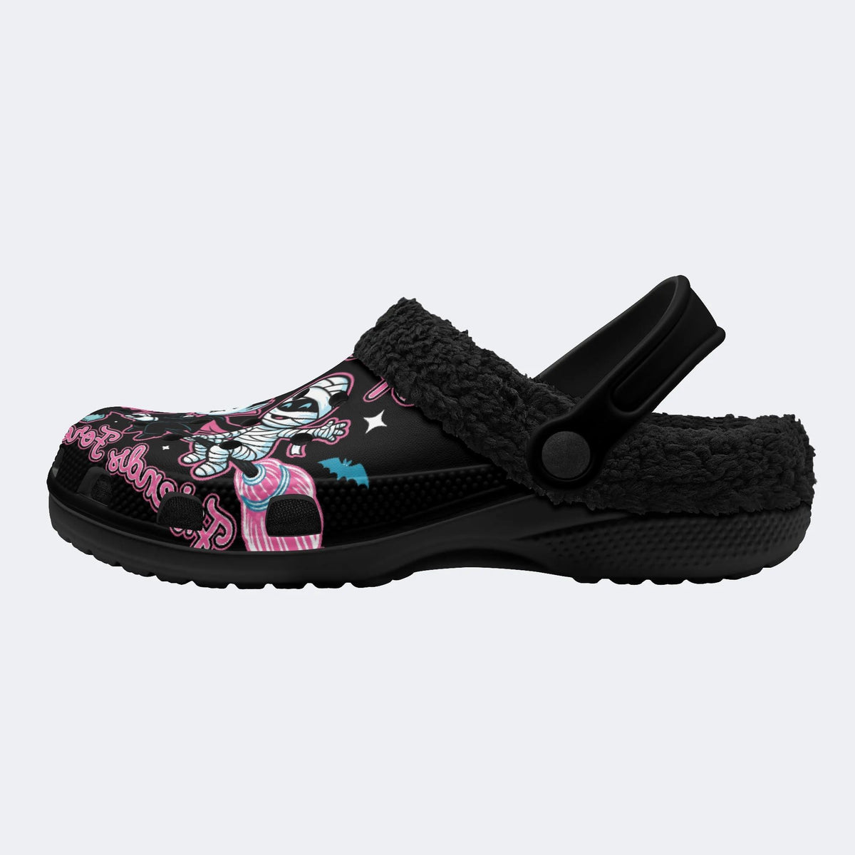 Gothic Broom Monsters - Fur Lined Slippers/Sandals