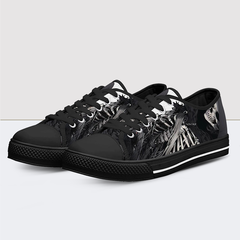 Lone Ranger Skull Low Top Canvas Shoes
