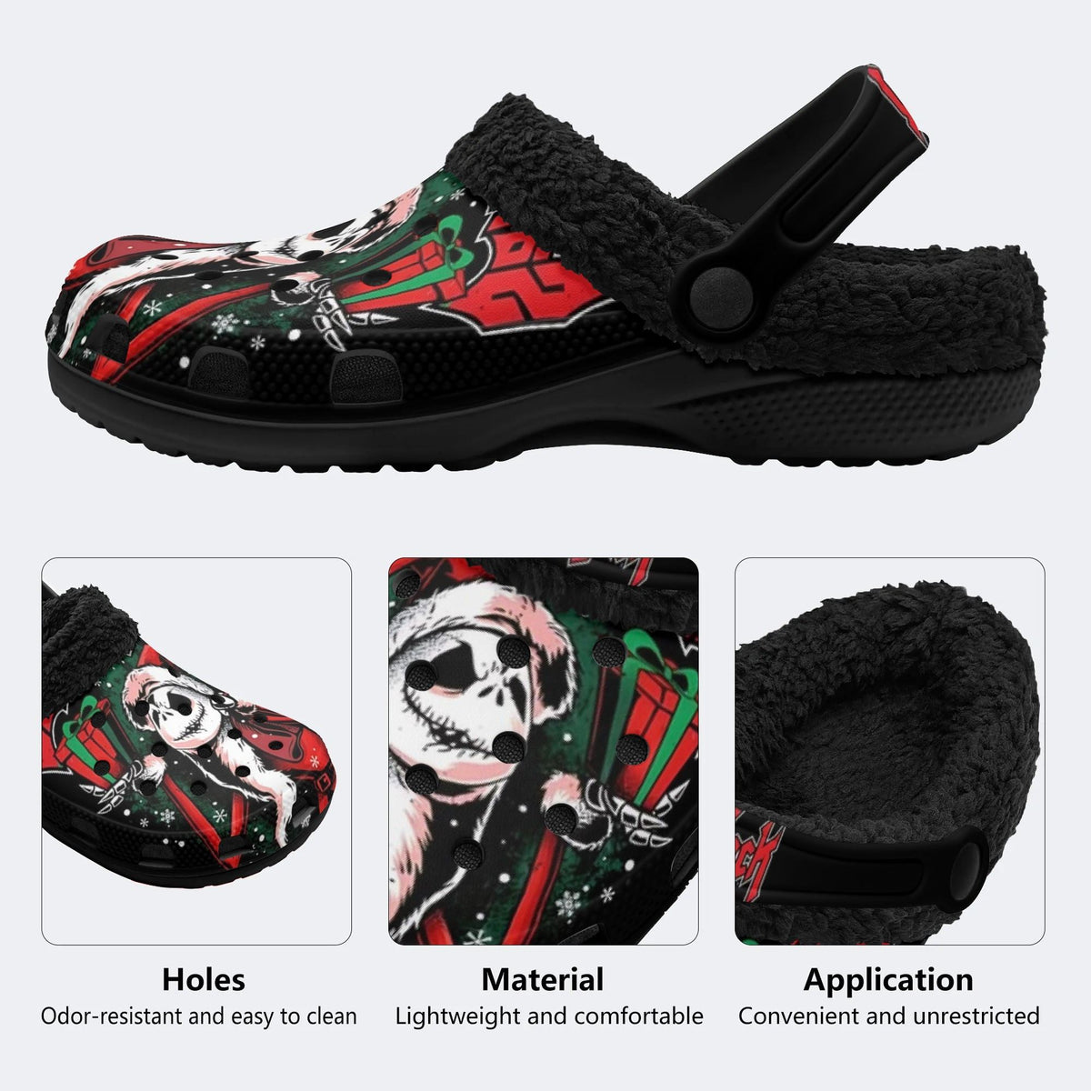 Gothmas Santa Jack - Fur Lined Slippers/Sandals