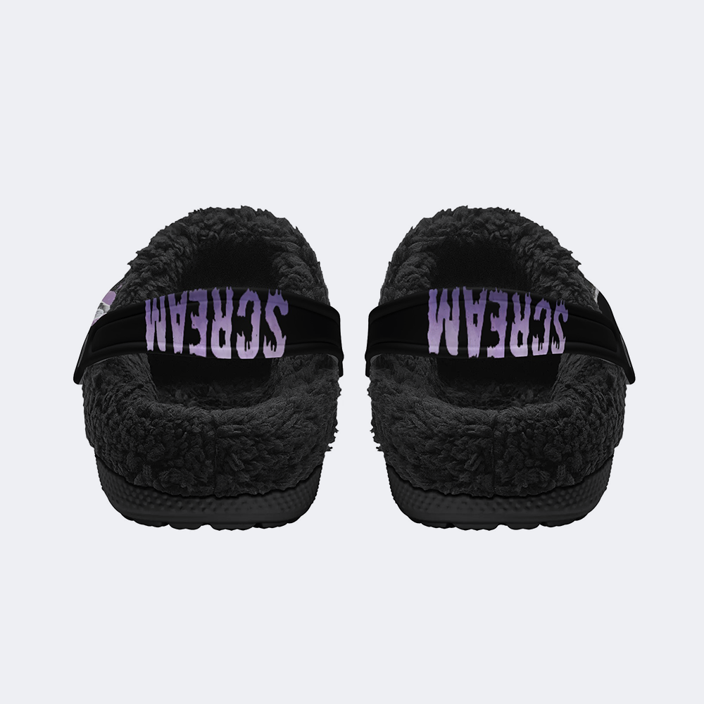 Horror Ghostface - Fur Lined Slippers/Sandals