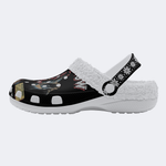 Horror Movie Vintage Graphic - Fur Lined Slippers/Sandals