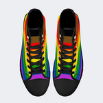 Philadelphia Pride Flag High Top Canvas Shoes