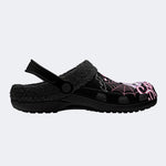 Gothic Pink Ghost - Fur Lined Slippers/Sandals
