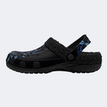 Blue Wolf Leaf - Fur Lined Slippers/Sandals