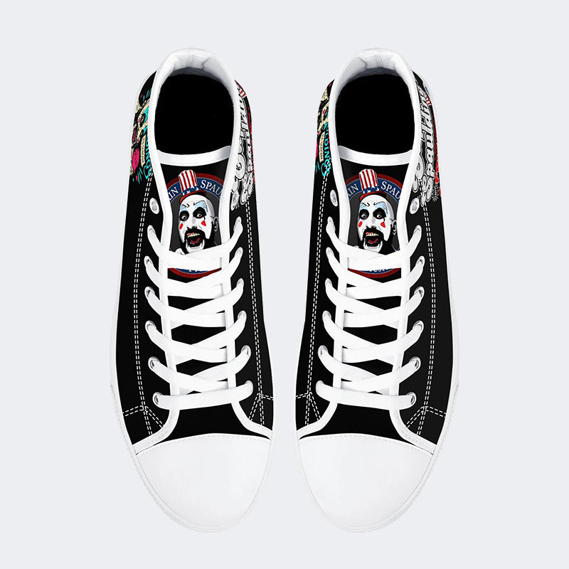 Horror Print - High Top Canvas