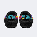 Gothic Electric Zombie - Fur Lined Slippers/Sandals
