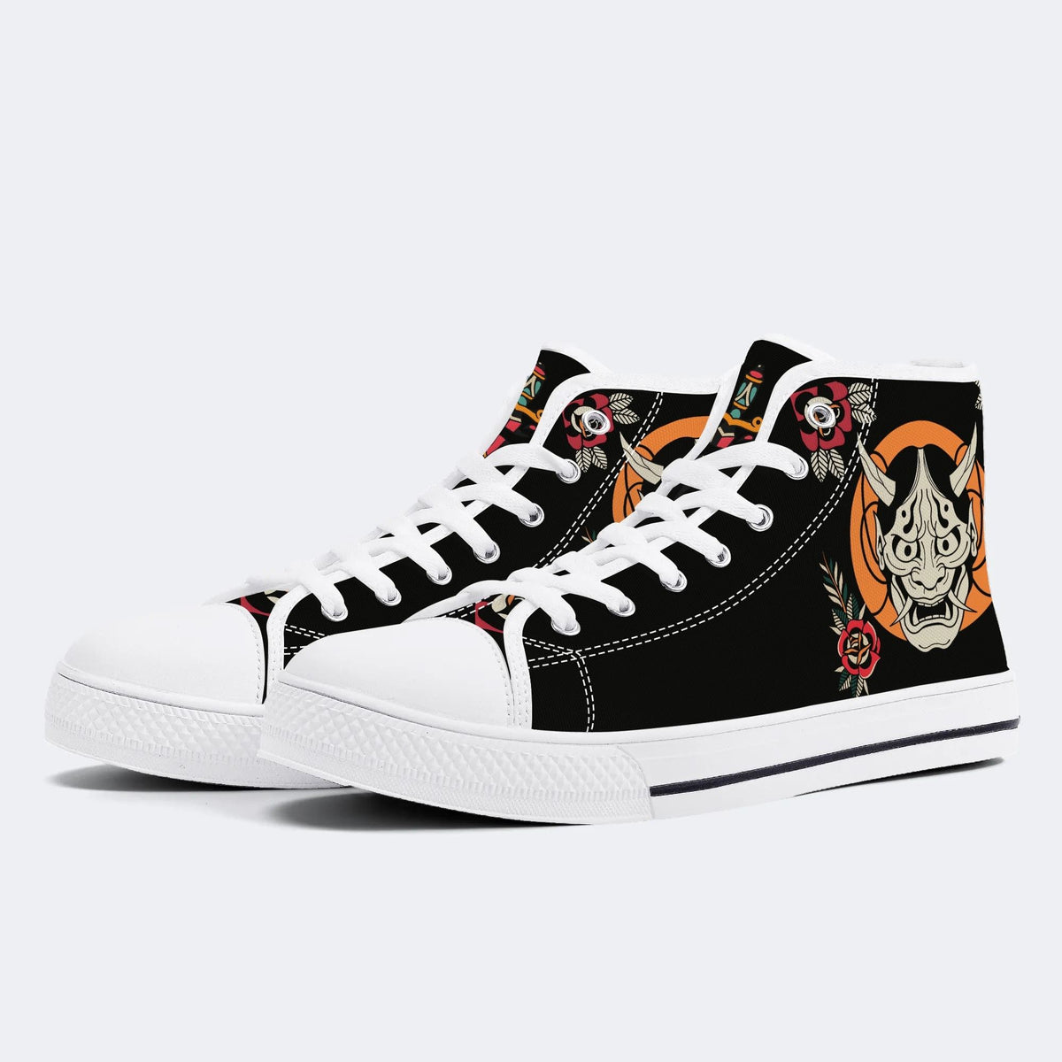 Horror Demon Print - High Top Canvas