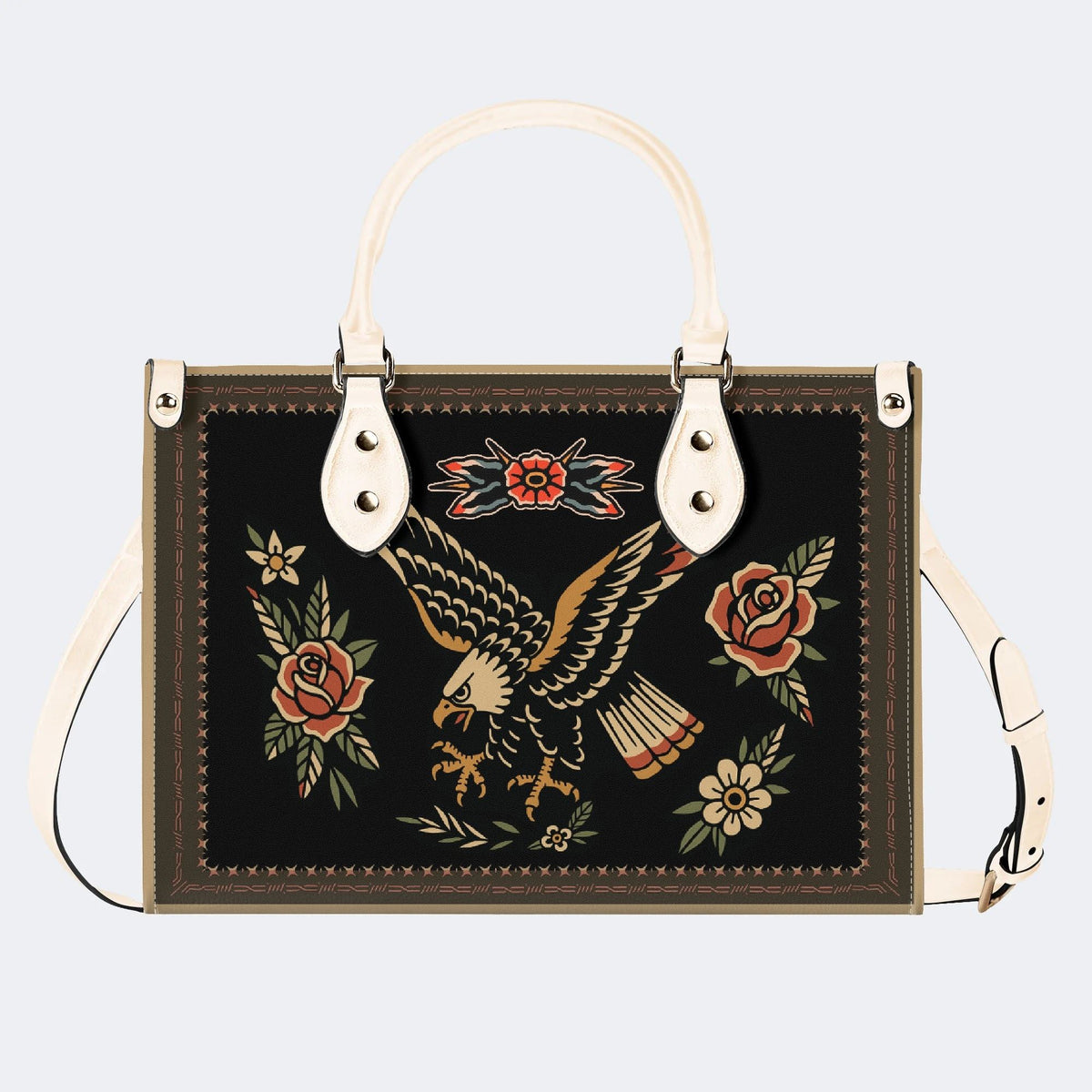 Eagle Spreads Wings - Leather Handbag