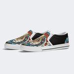 Unisex Tie Dye Skull Graphic Print - Slip On Shoes