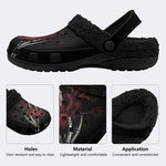 Dark Bone Heart - Fur Lined Slippers/Sandals
