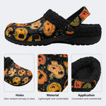 Pumpkin Lantern - Fur Lined Slippers/Sandals