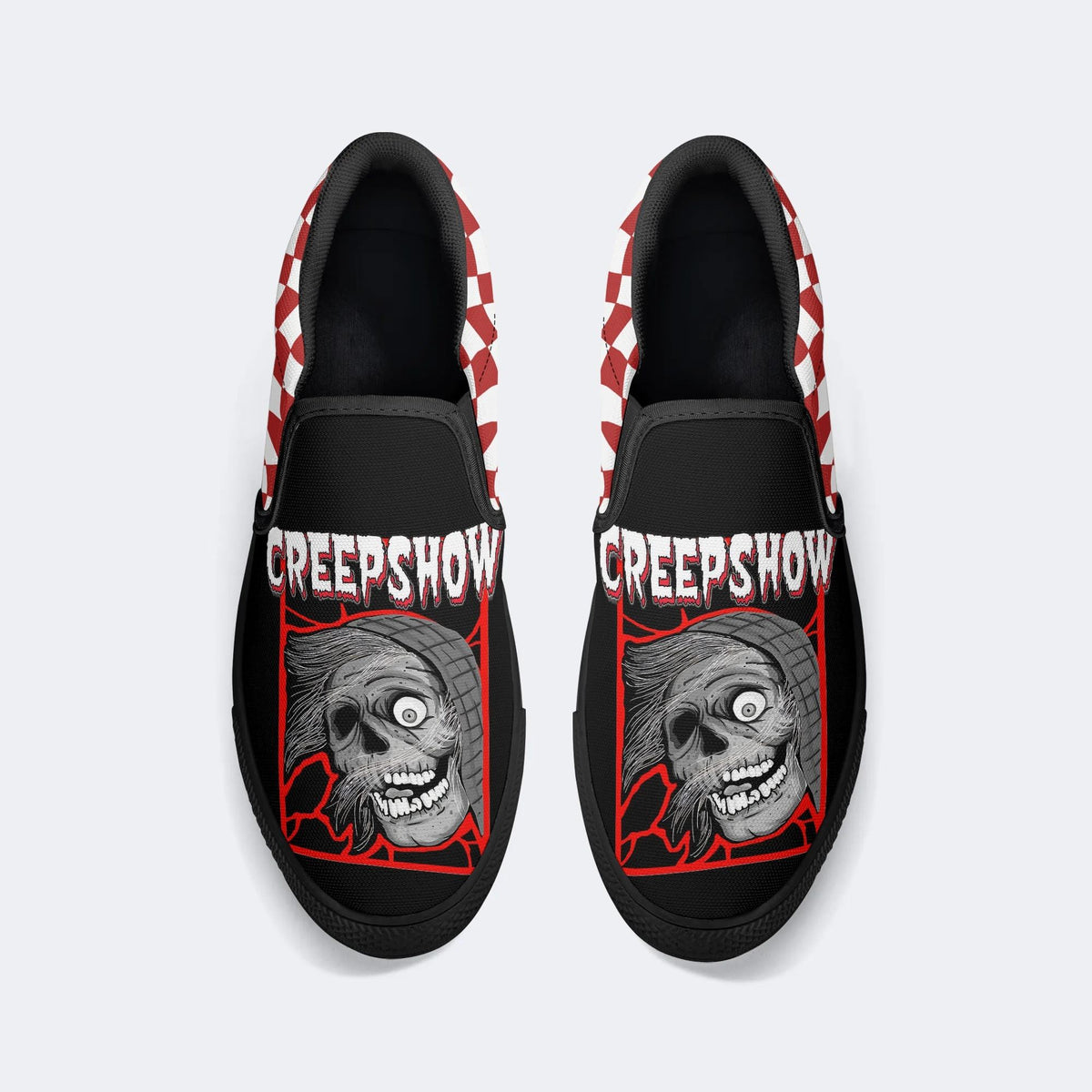 Horror Movie Graphic Print - Slip On Shoes