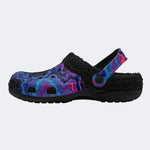 Cosmic Nebula Swirl - Fur Lined Slippers/Sandals