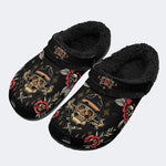 Wild West Skull Print - Removable Fur Lined Slippers/Sandals